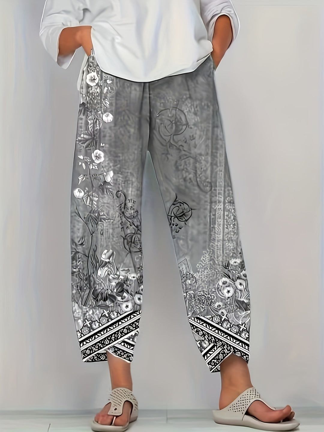 ISOLDE | Elegant Wide - Leg Trousers - Ciara & Fiona