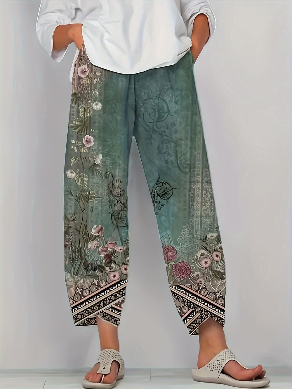 ISOLDE | Elegant Wide - Leg Trousers - Ciara & Fiona