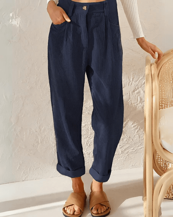Janna | Stylish Corduroy Trousers - Ciara & Fiona