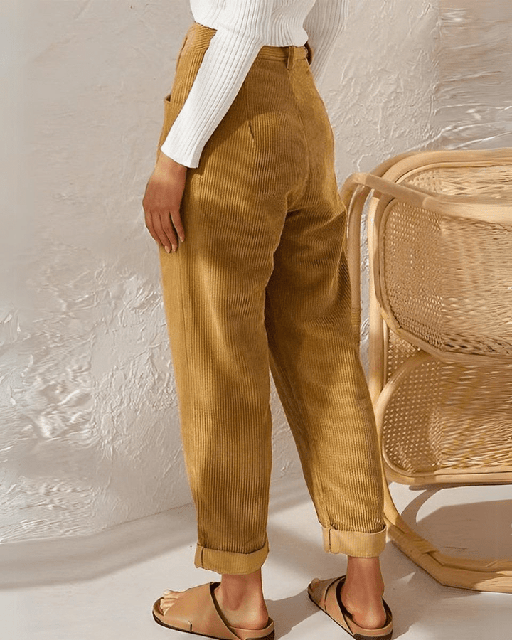 Janna | Stylish Corduroy Trousers - Ciara & Fiona