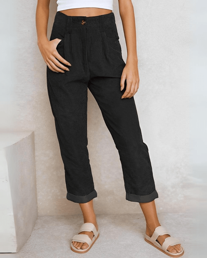 Janna | Stylish Corduroy Trousers - Ciara & Fiona