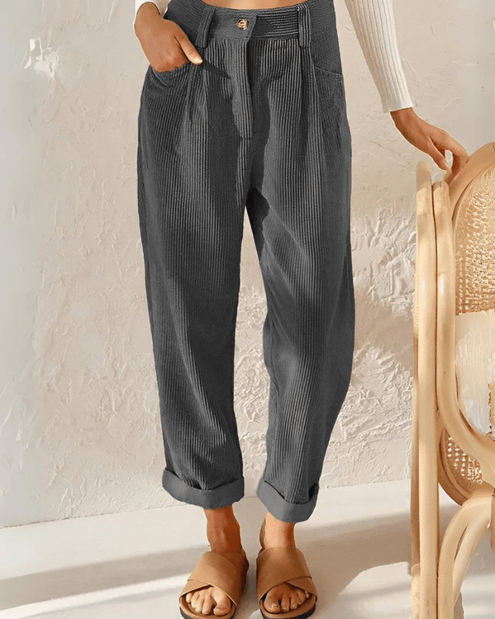 Janna | Stylish Corduroy Trousers - Ciara & Fiona