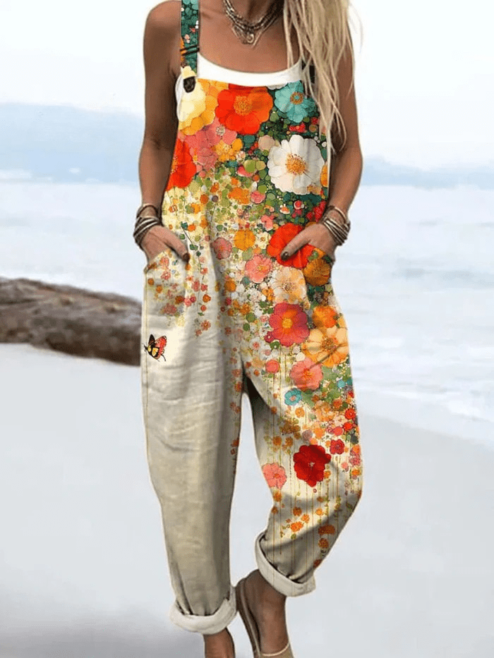 Jennah | Vintage Floral Jumpsuit - Ciara & Fiona