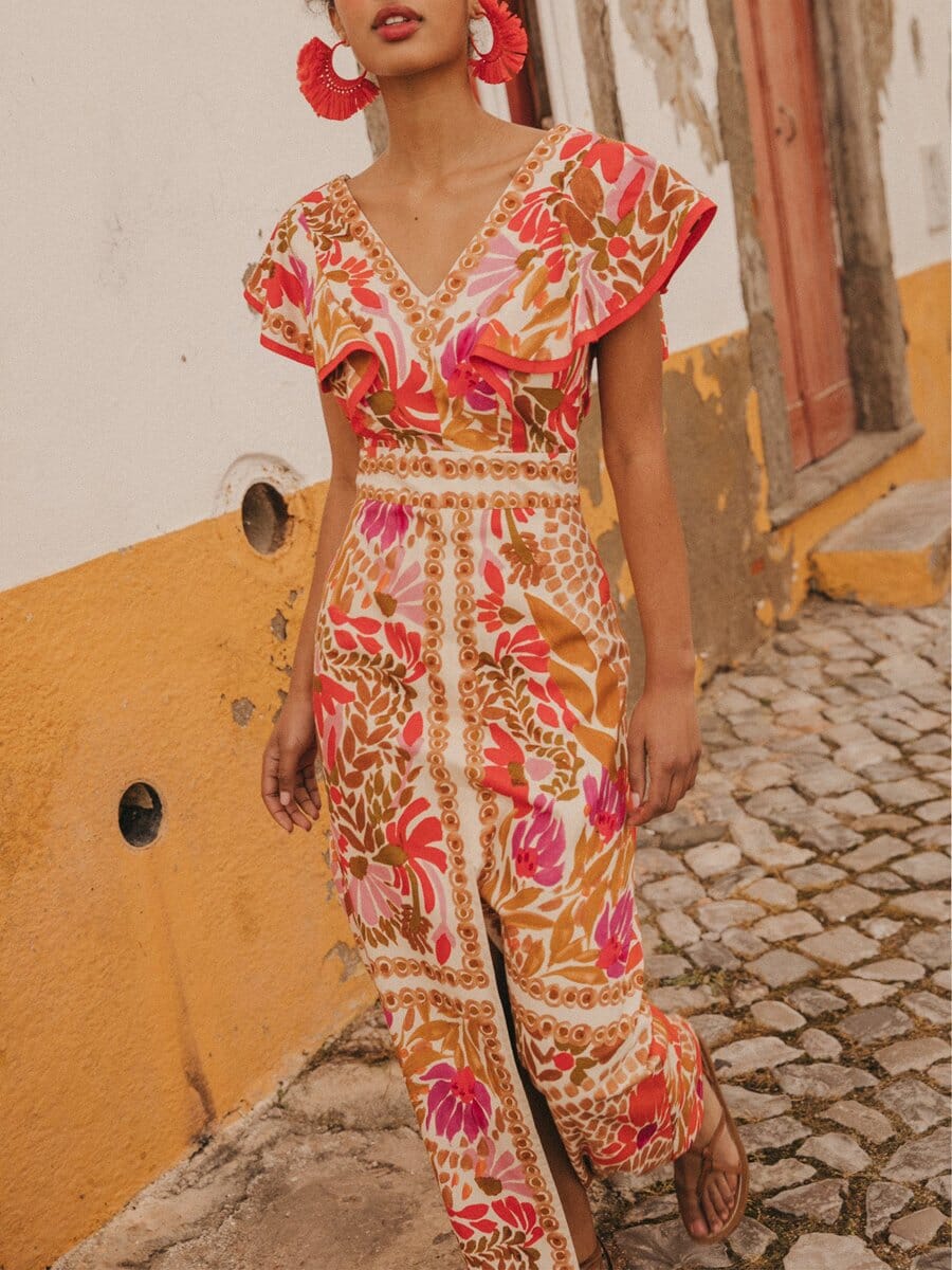 Jessa | Colorful Maxi Dress - Ciara & Fiona