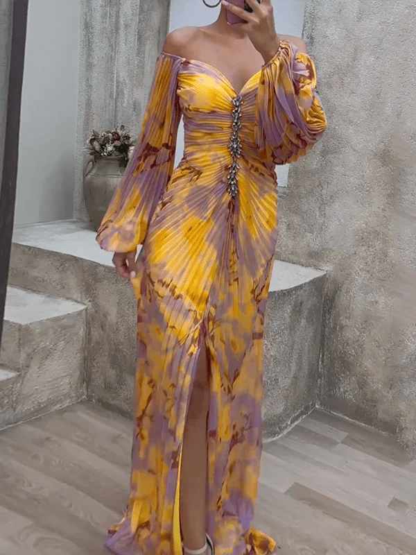 Jessie | Elegant V - Neck Dress - Ciara & Fiona