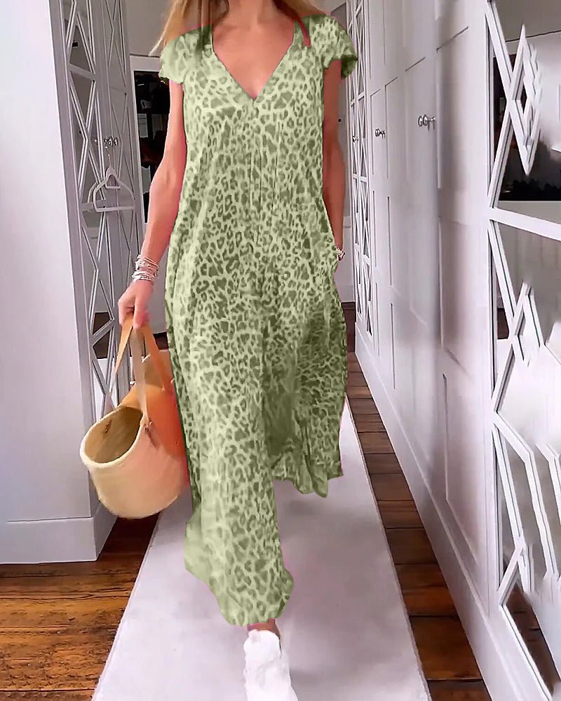 Jianna | Long Printed Dress - Ciara & Fiona