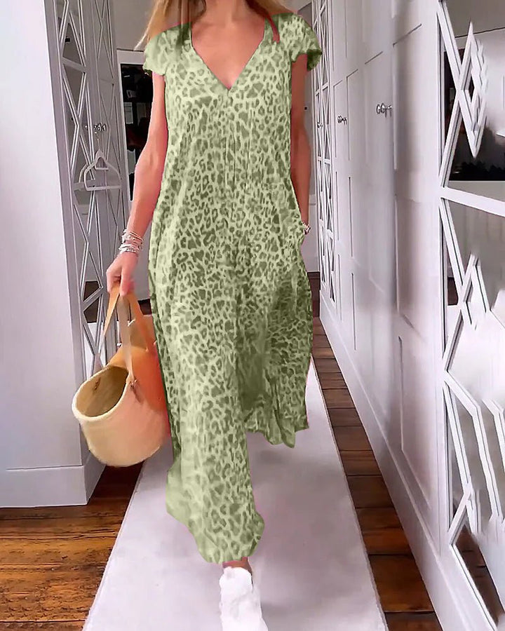 Jianna | Long Printed Dress - Ciara & Fiona