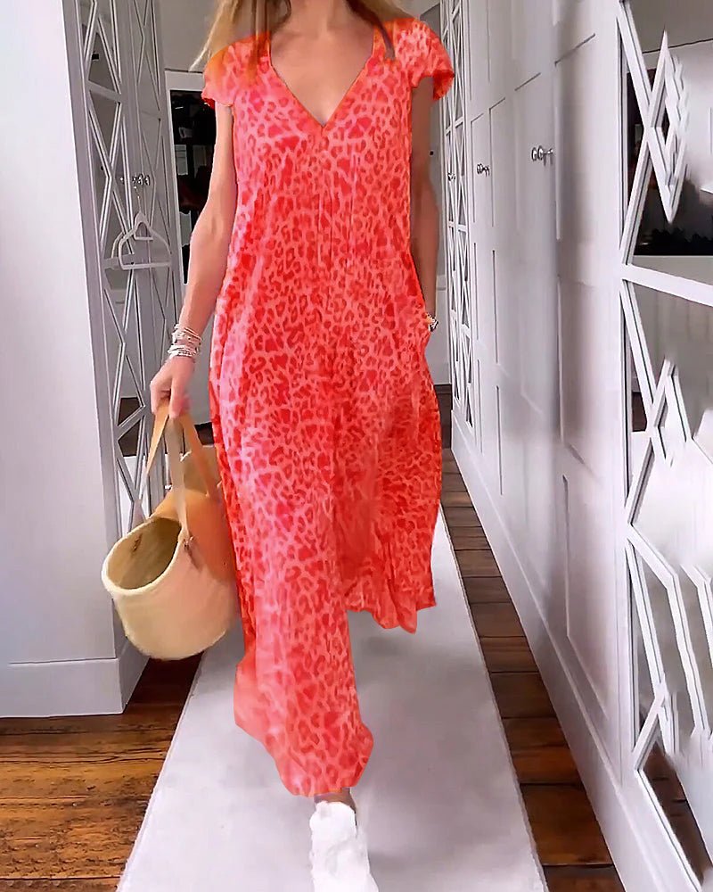 Jianna | Long Printed Dress - Ciara & Fiona