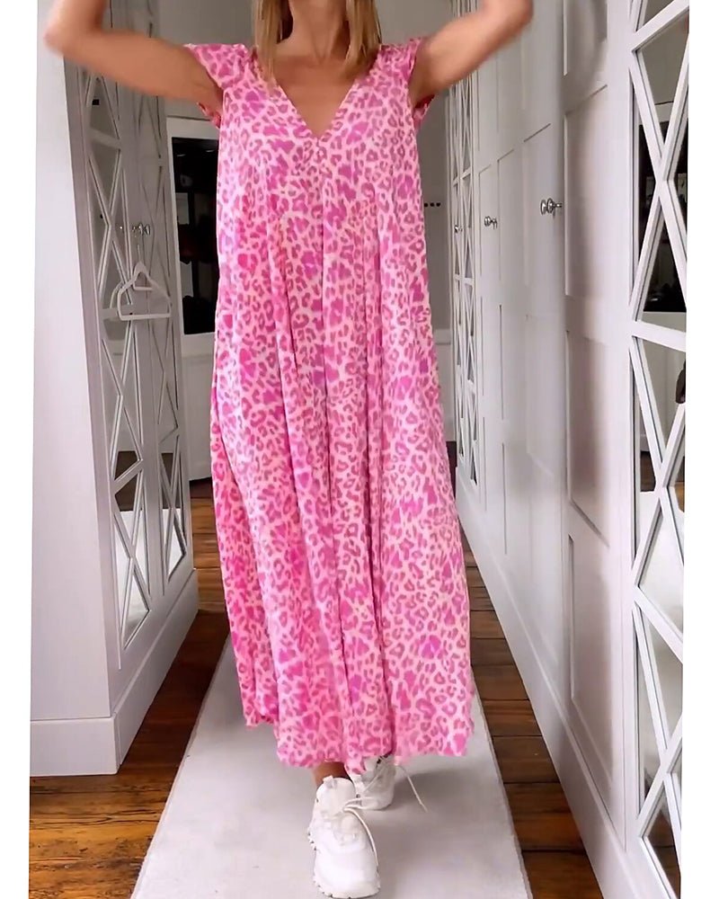 Jianna | Long Printed Dress - Ciara & Fiona