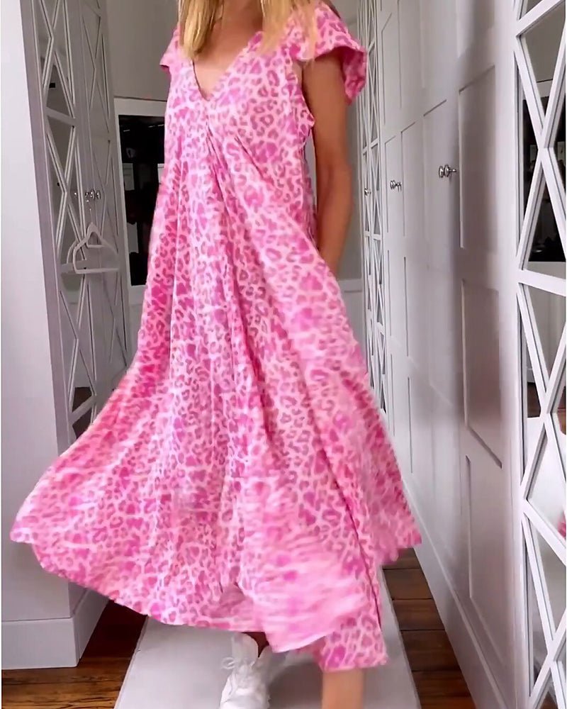 Jianna | Long Printed Dress - Ciara & Fiona