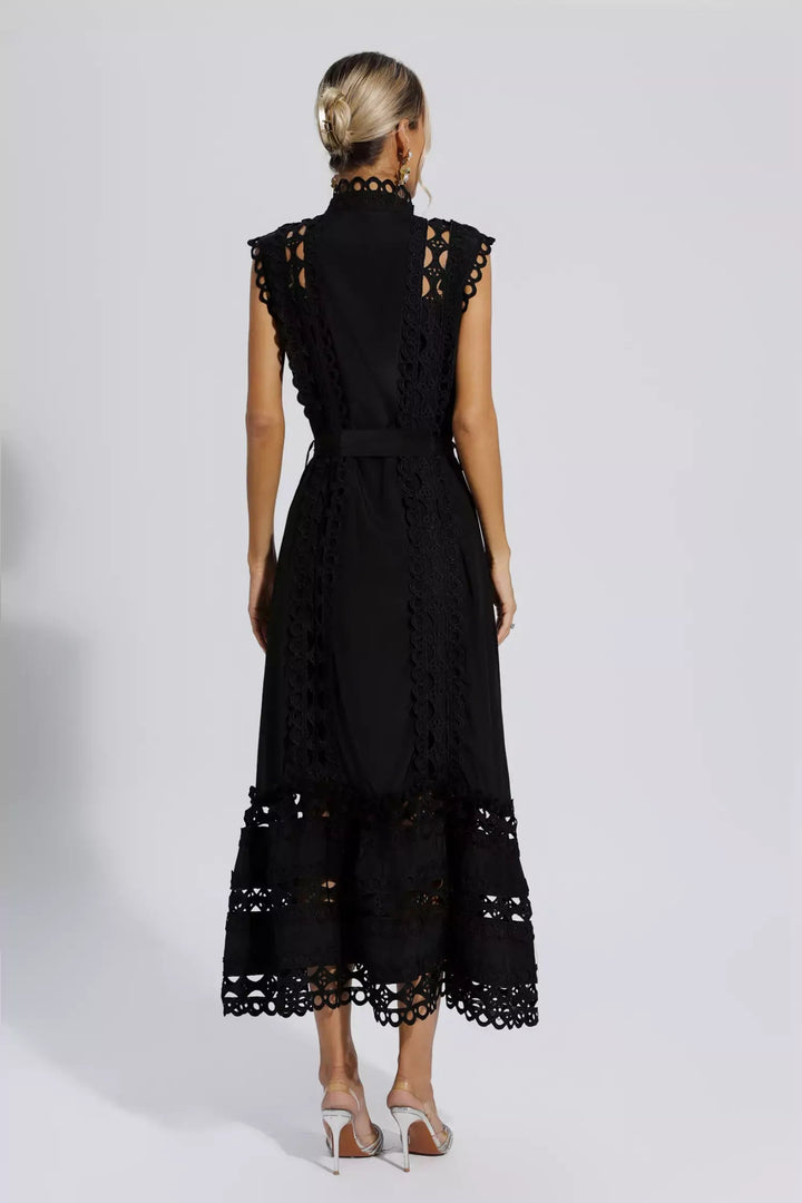 Julianna | Sleeveless Hollow Maxi Dress - Ciara & Fiona