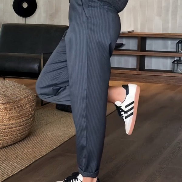 Kennedy | Striped Suit Trousers - Ciara & Fiona