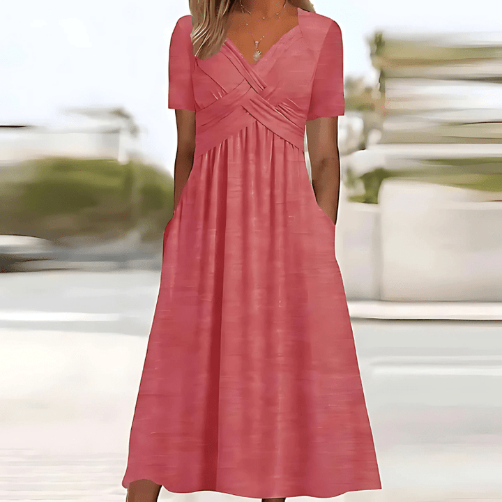 Leia | Elegant Dress with Tummy Coverage - Ciara & Fiona