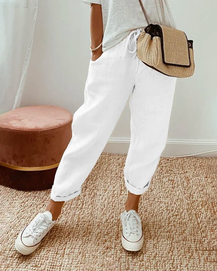 Leighton | Breathable Linen Pants - Ciara & Fiona