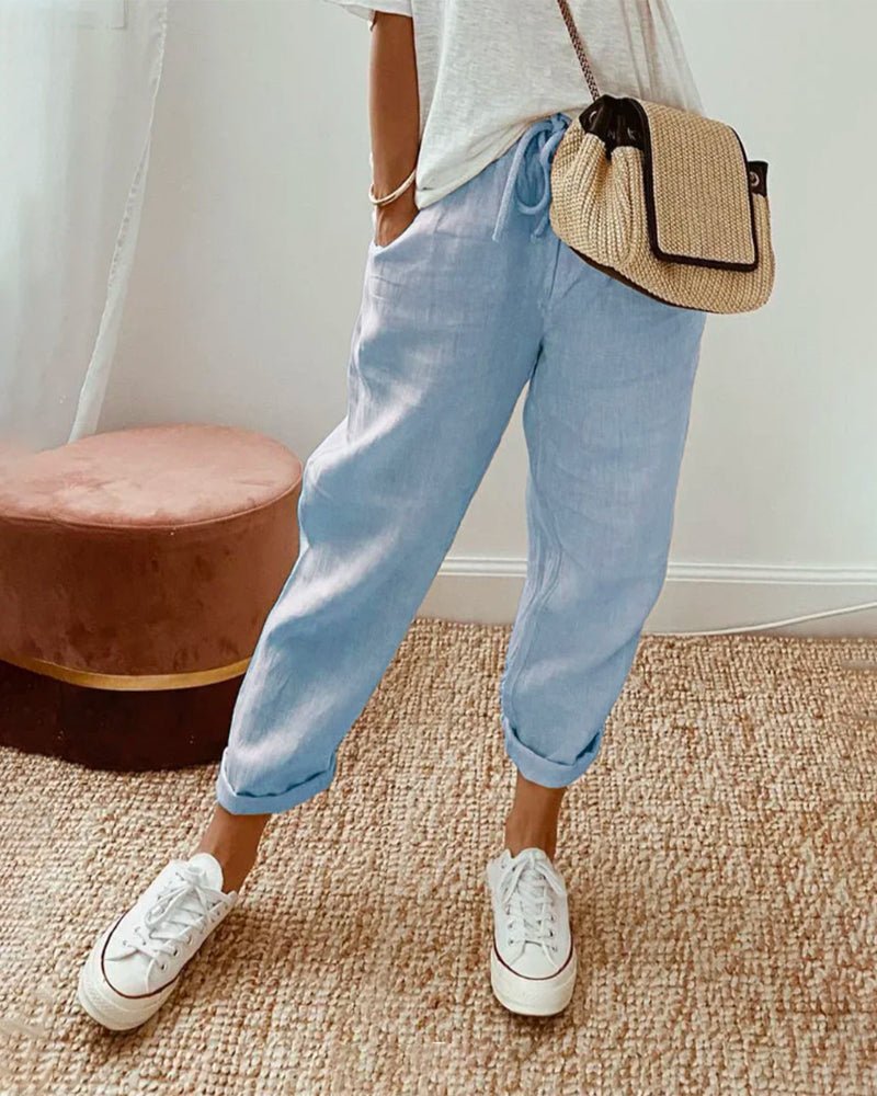 Leighton | Breathable Linen Pants - Ciara & Fiona