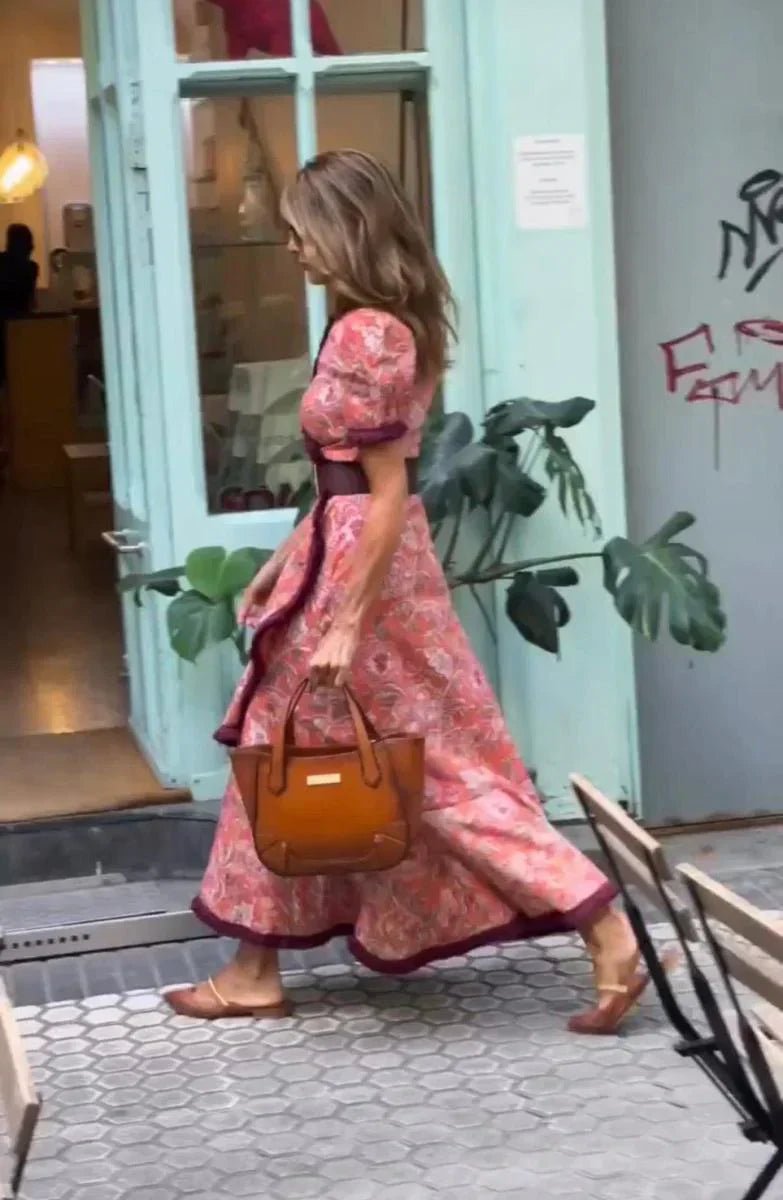 Liana | Summer Pink Maxi Dress - Ciara & Fiona