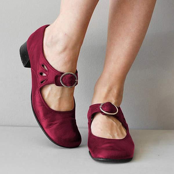 Lori | Classic leather sandals with heel - Ciara & Fiona
