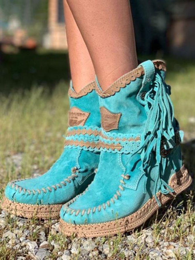LYRABEL | Women’s Boho Fringe Boots - Ciara & Fiona
