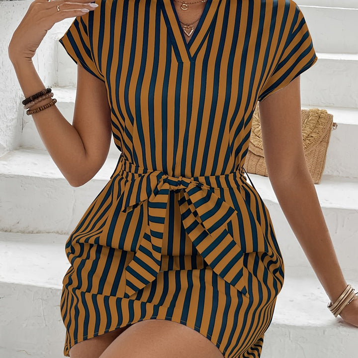 Madelon | Casual Striped Dress - Ciara & Fiona