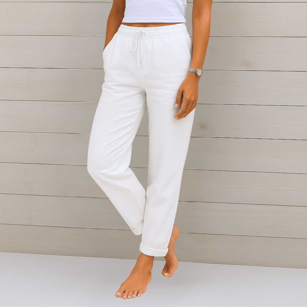 Madonna | Premium Breathable Linen Stretch Pants - Ciara & Fiona