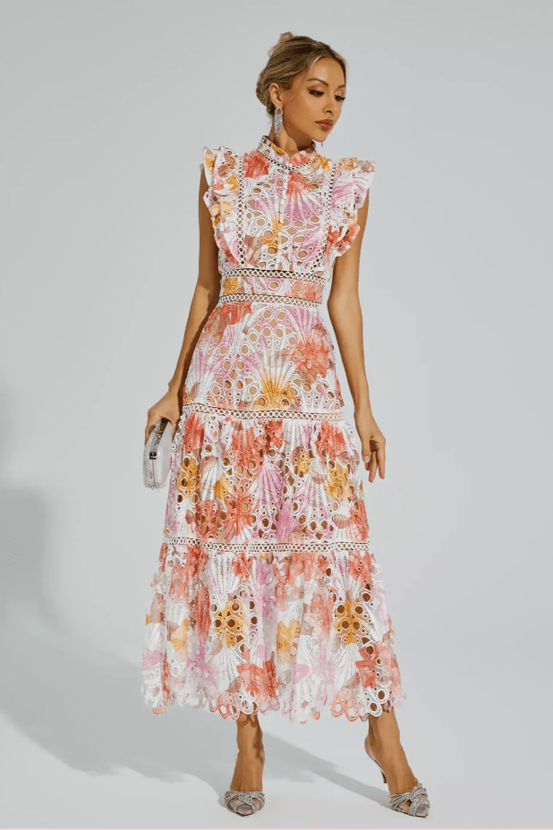 Malayah | Hollow Sleeveless Maxi Dress - Ciara & Fiona