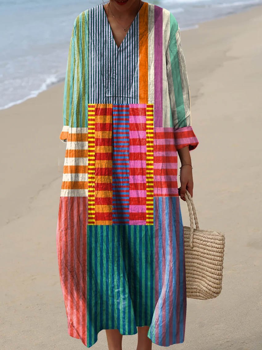 Maple | Geometric Print Dress - Ciara & Fiona