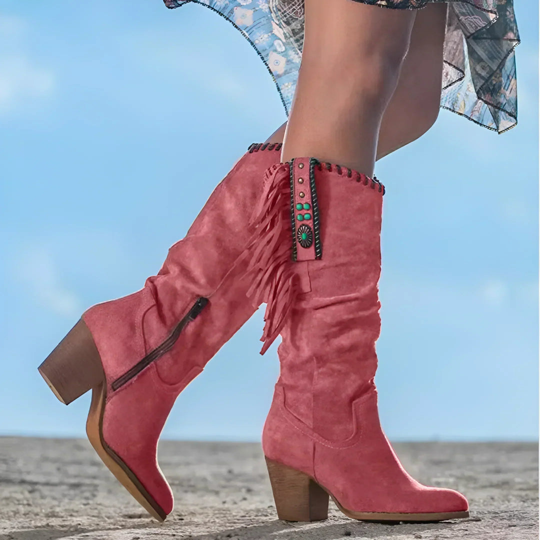 Marceline | Genuine Leather Cowboy Boots - Ciara & Fiona