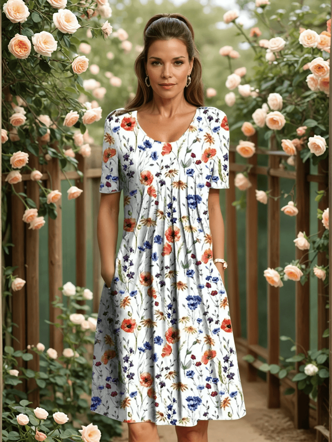 Marcelle | Elegant Dress With Tummy Coverage - Ciara & Fiona
