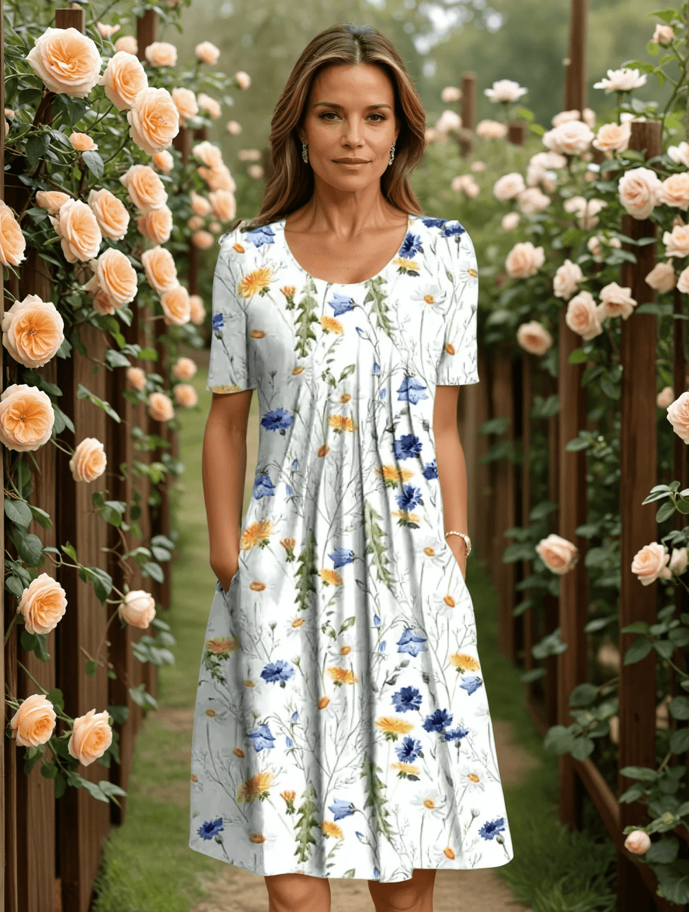 Marcelle | Elegant Dress With Tummy Coverage - Ciara & Fiona