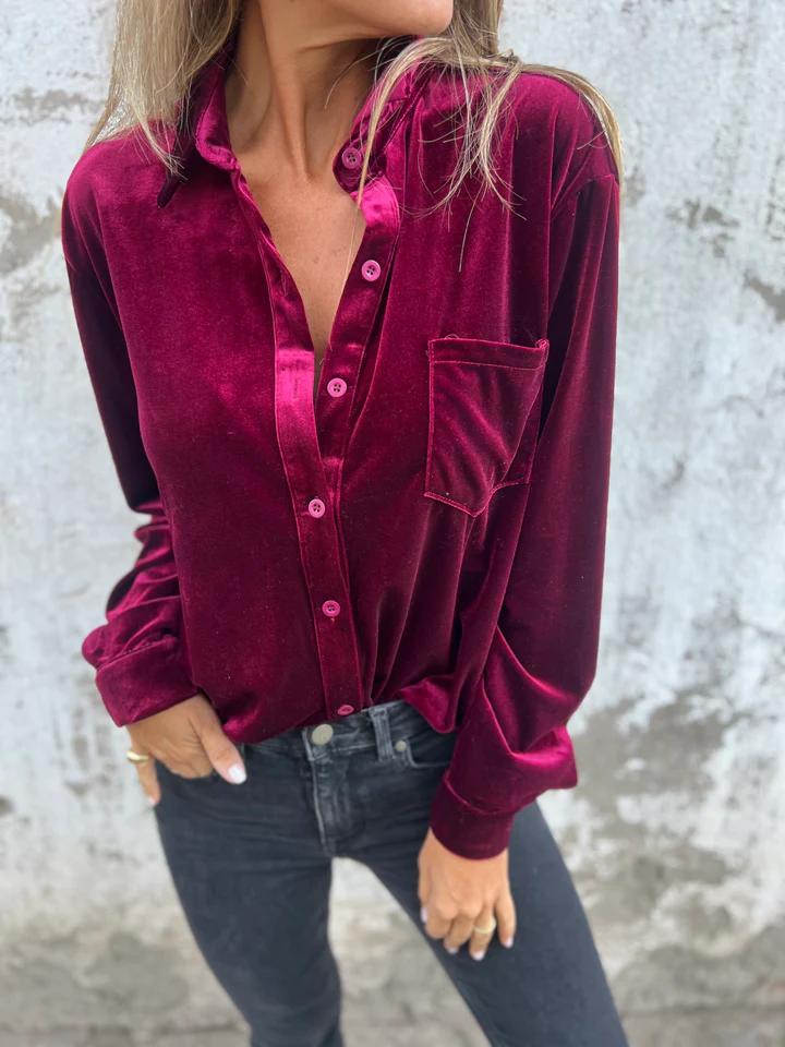 Marianne | Velvet Blouse - Ciara & Fiona