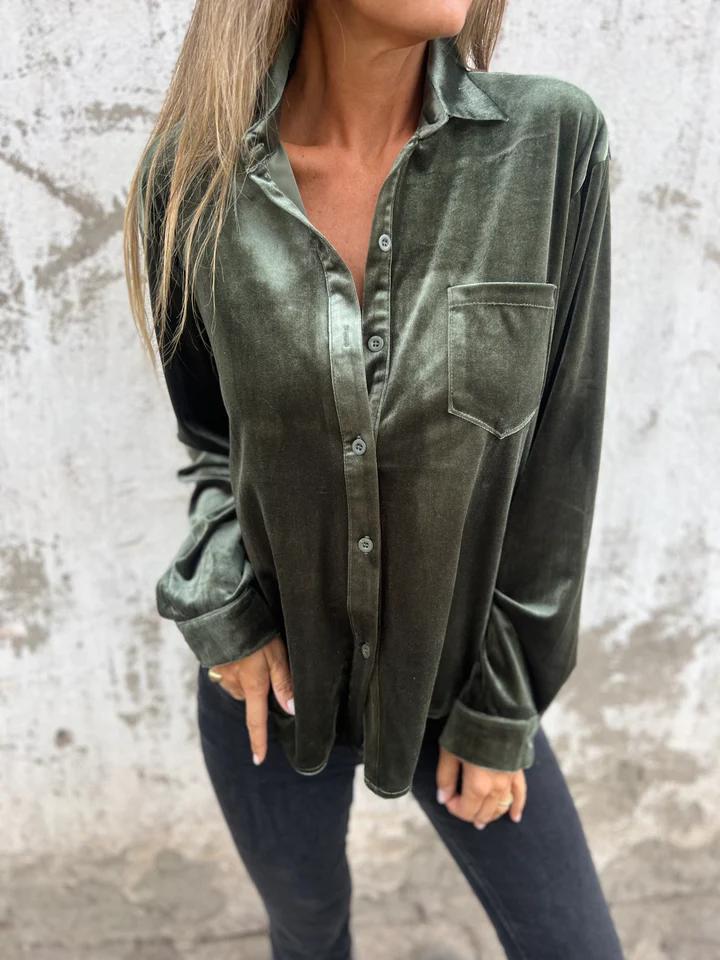 Marianne | Velvet Blouse - Ciara & Fiona