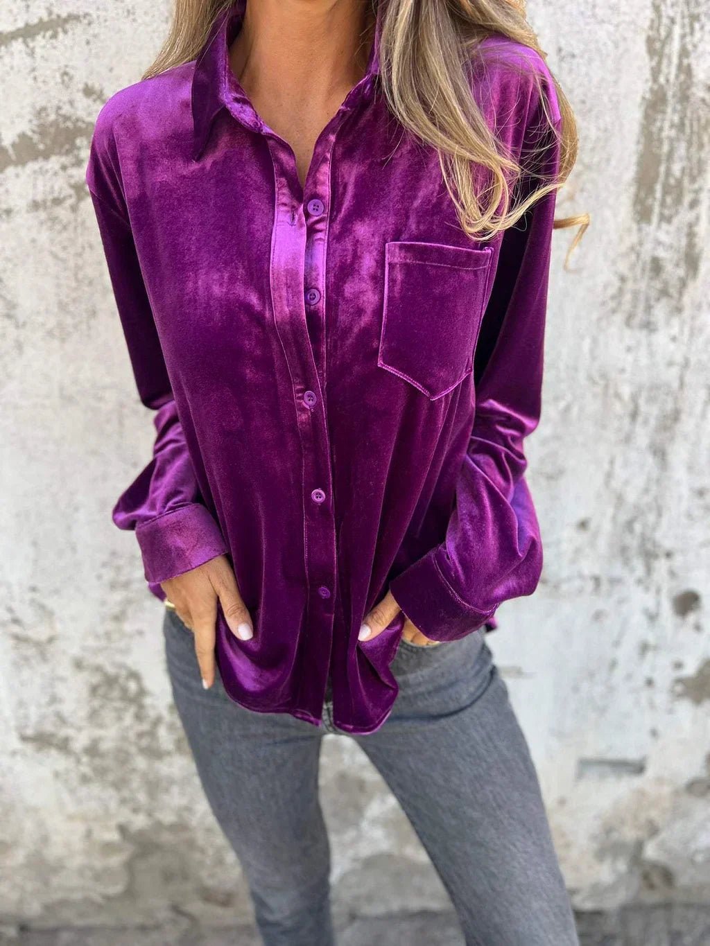 Marianne | Velvet Blouse - Ciara & Fiona