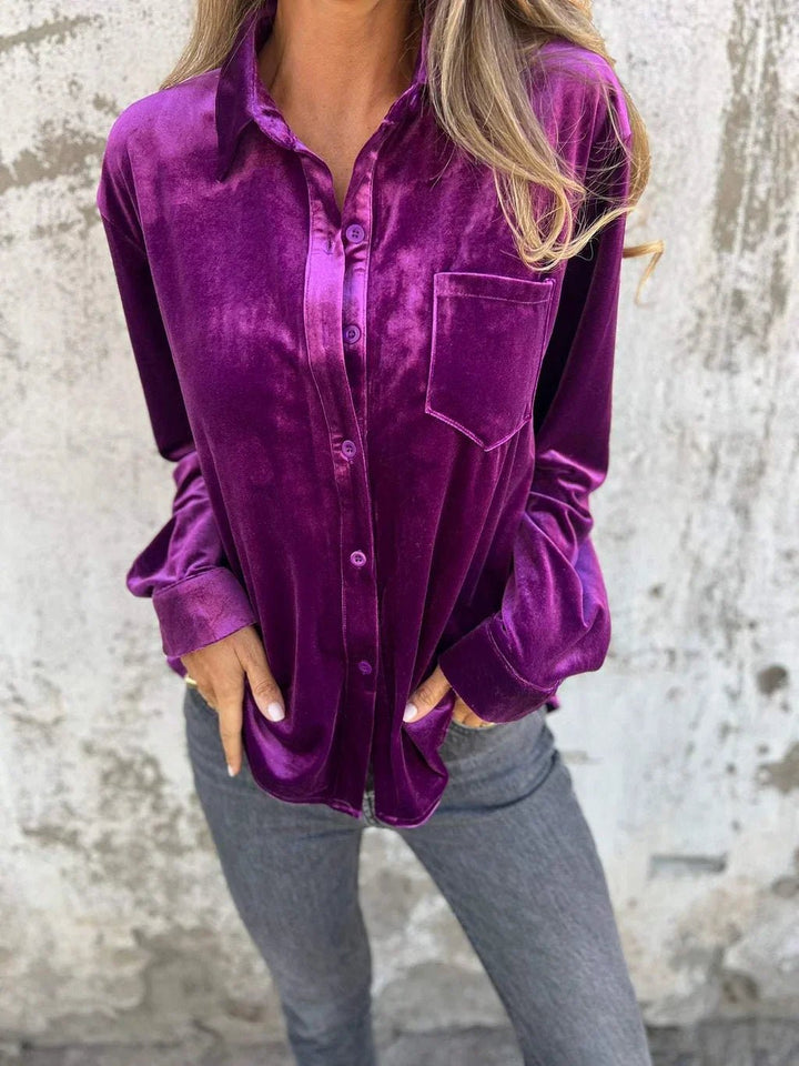 Marianne | Velvet Blouse - Ciara & Fiona
