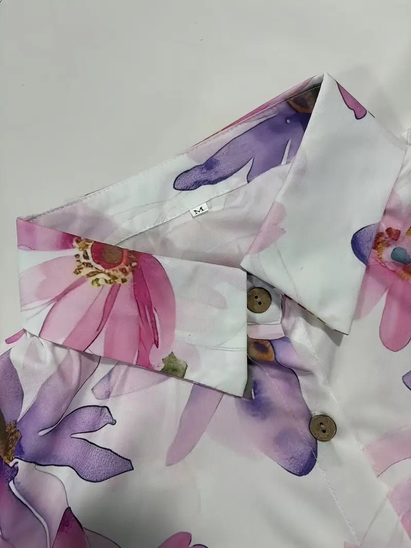 Marisse | Elegant Floral Blouse - Ciara & Fiona
