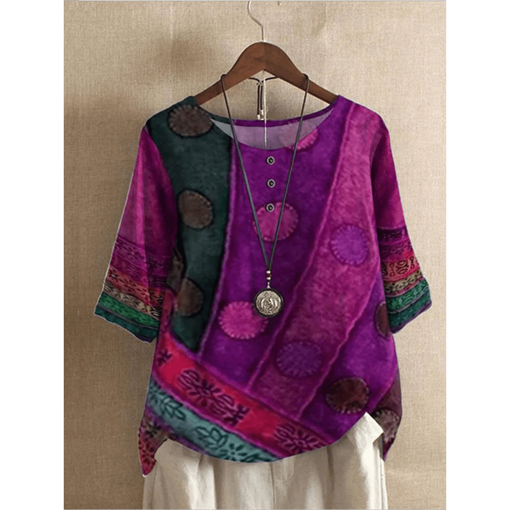 MARISTELLE | Artistic Patchwork Top - Ciara & Fiona