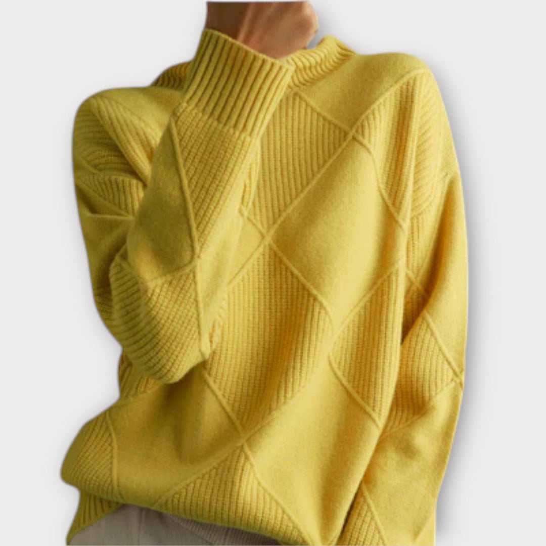 Melanie - Comfortable Roll Neck Sweater - Ciara & Fiona