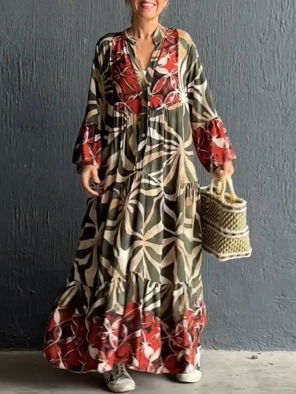 Melle | Loose dress with print - Ciara & Fiona