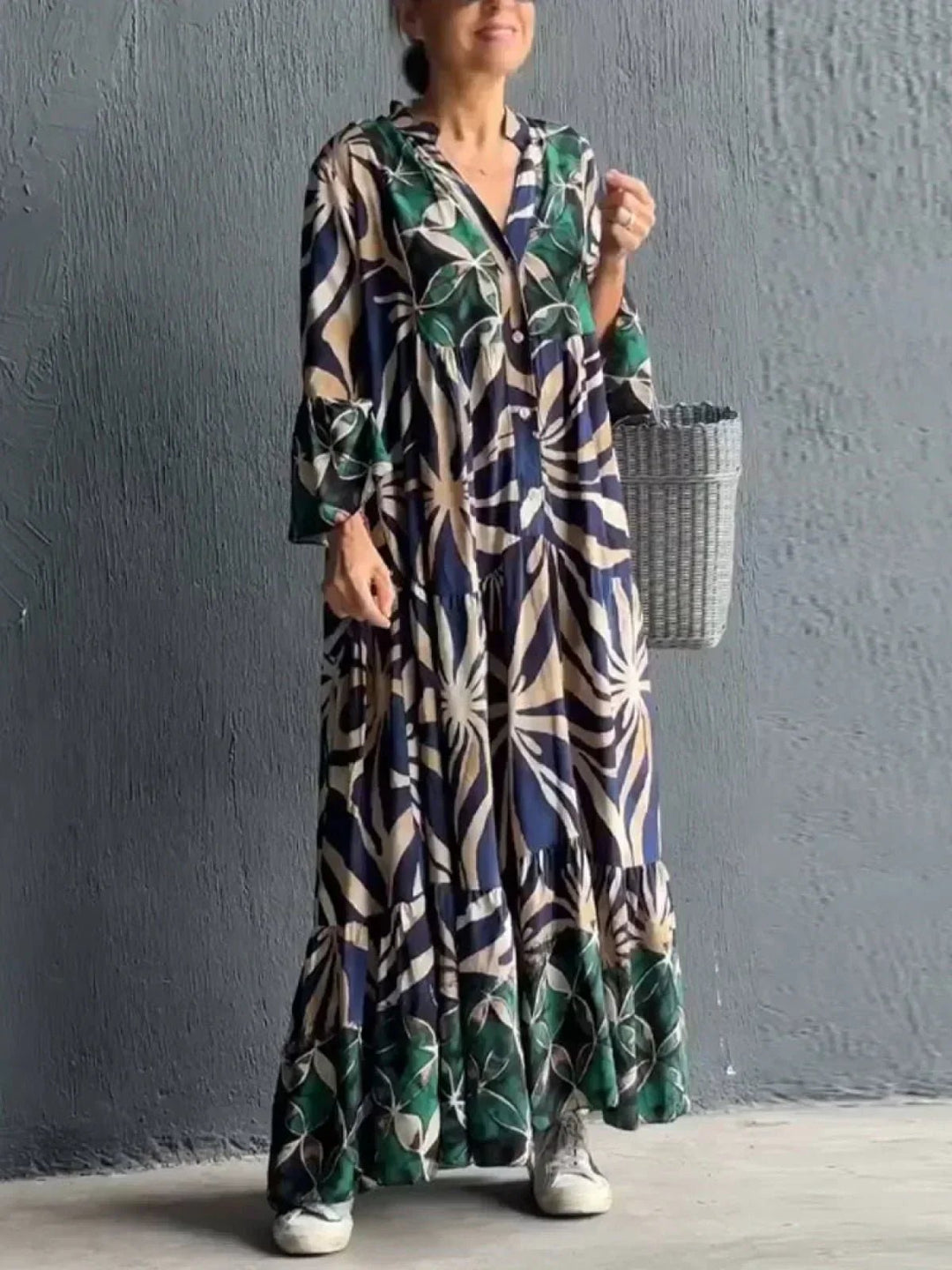 Melle | Loose dress with print - Ciara & Fiona