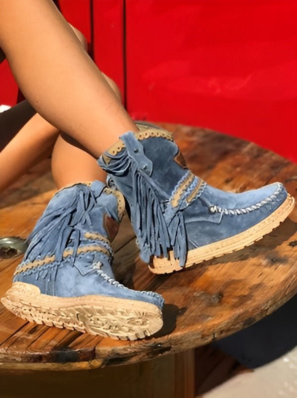 Meri | Boho Fringe Boots - Ciara & Fiona