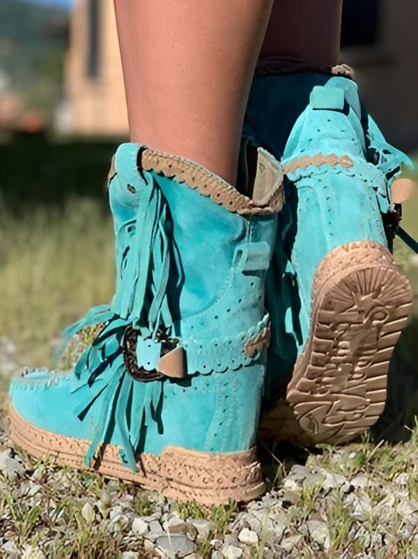 Meri | Boho Fringe Boots - Ciara & Fiona