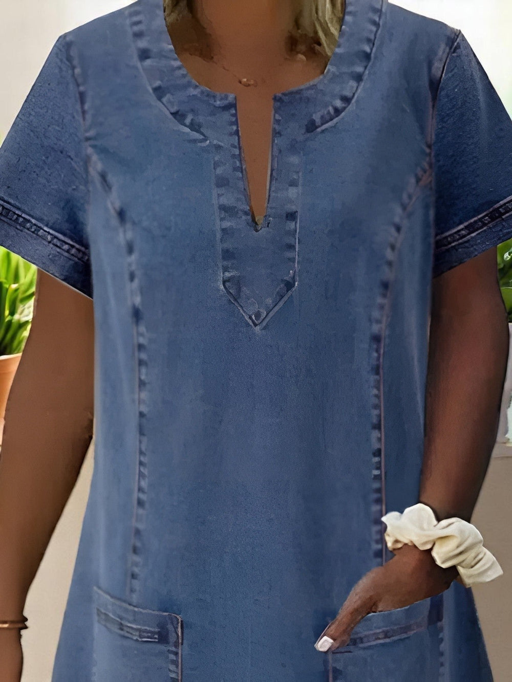 Narelle | Soft Denim Dress - Ciara & Fiona
