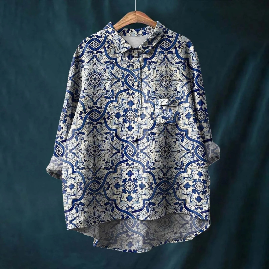 Natasha | Elegant Floral Shirt - Ciara & Fiona