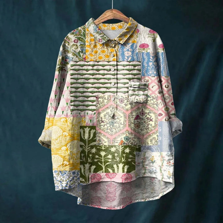 Natasha | Elegant Floral Shirt - Ciara & Fiona