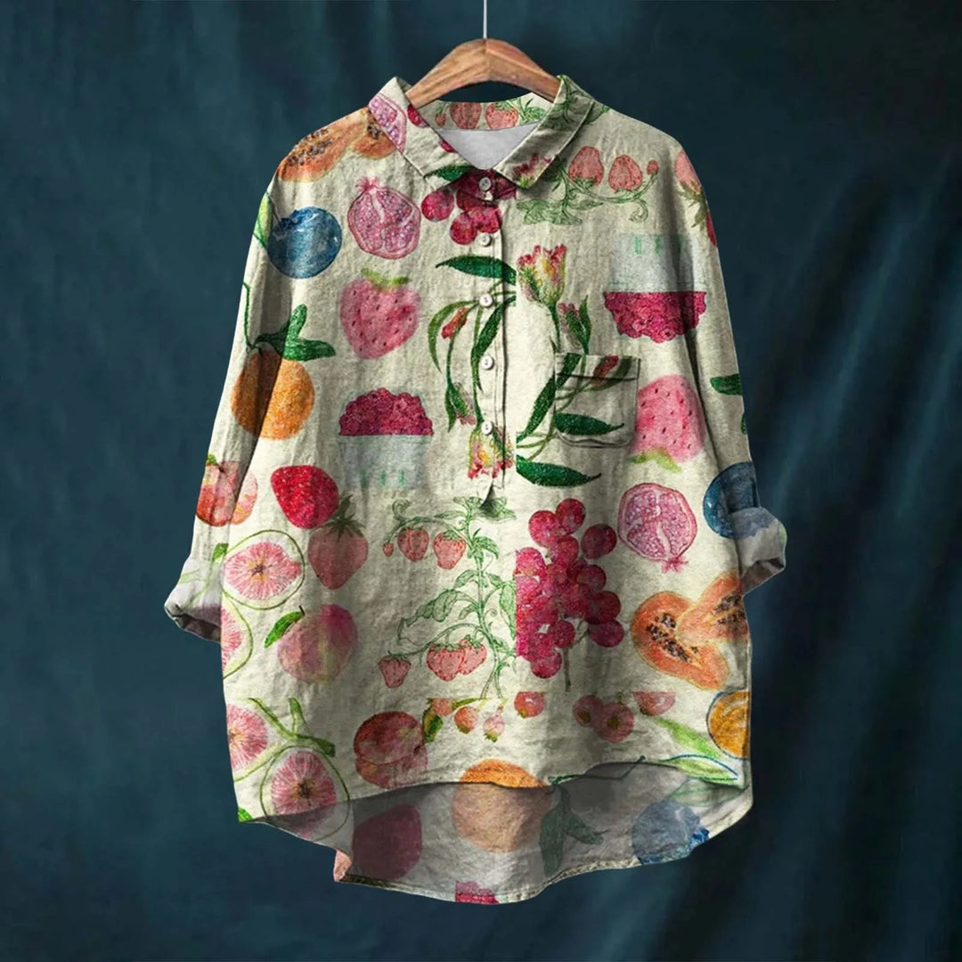 Natasha | Elegant Floral Shirt - Ciara & Fiona