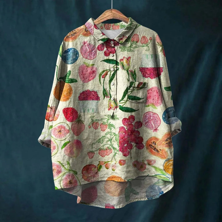 Natasha | Elegant Floral Shirt - Ciara & Fiona