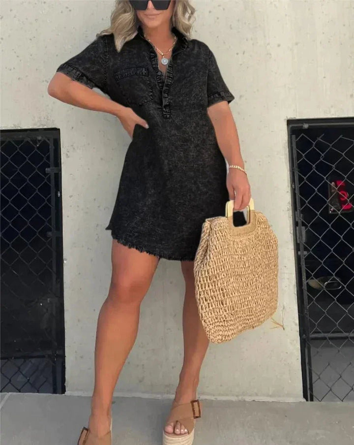 Nayeli | Denim Shirt Dress - Ciara & Fiona