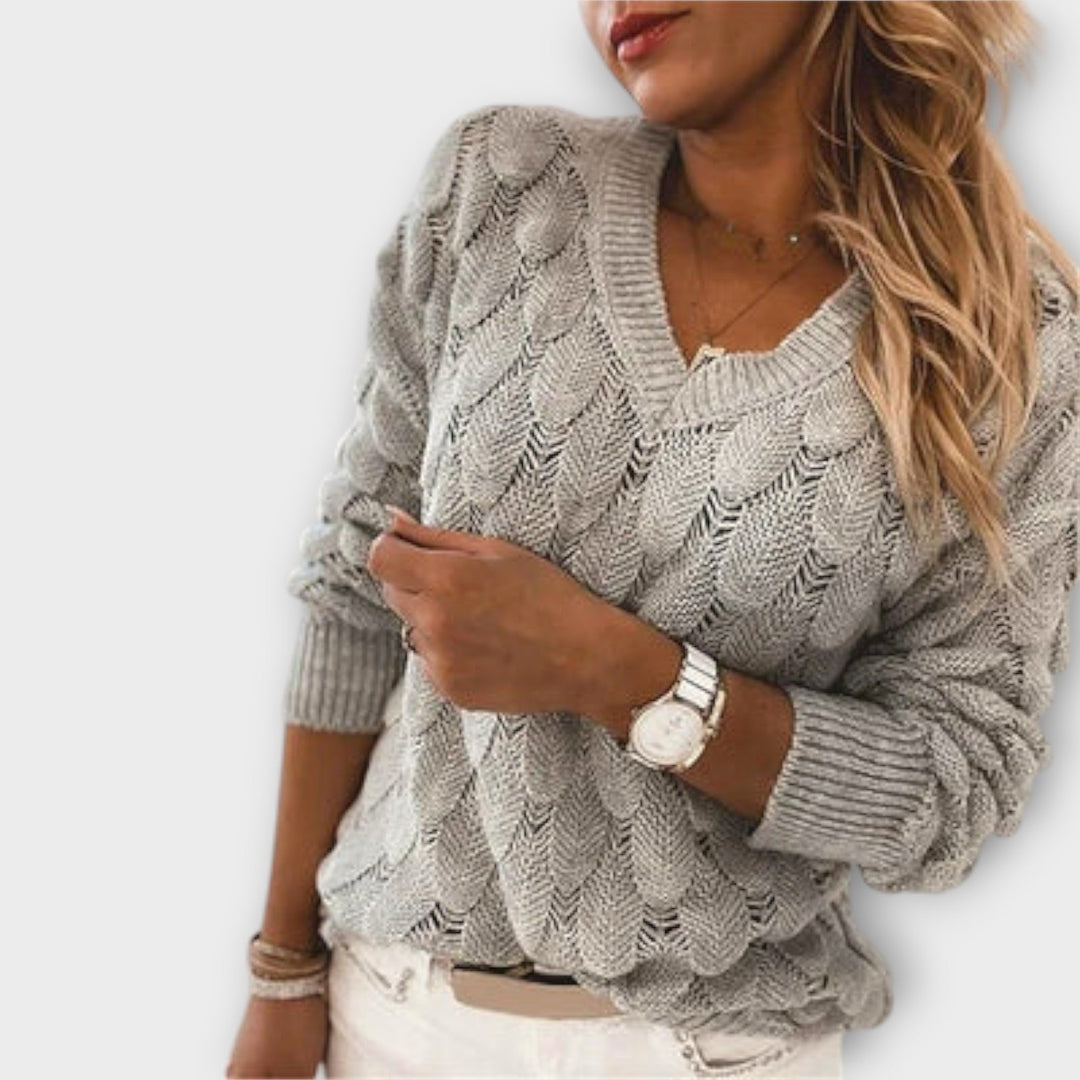 Noemier - V - Neck Sweater - Ciara & Fiona