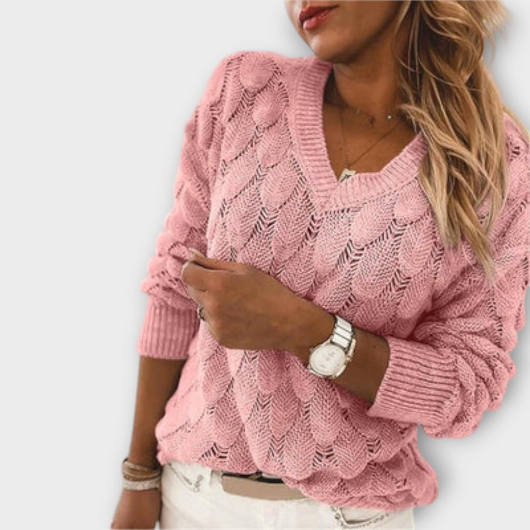 Noemier - V - Neck Sweater - Ciara & Fiona