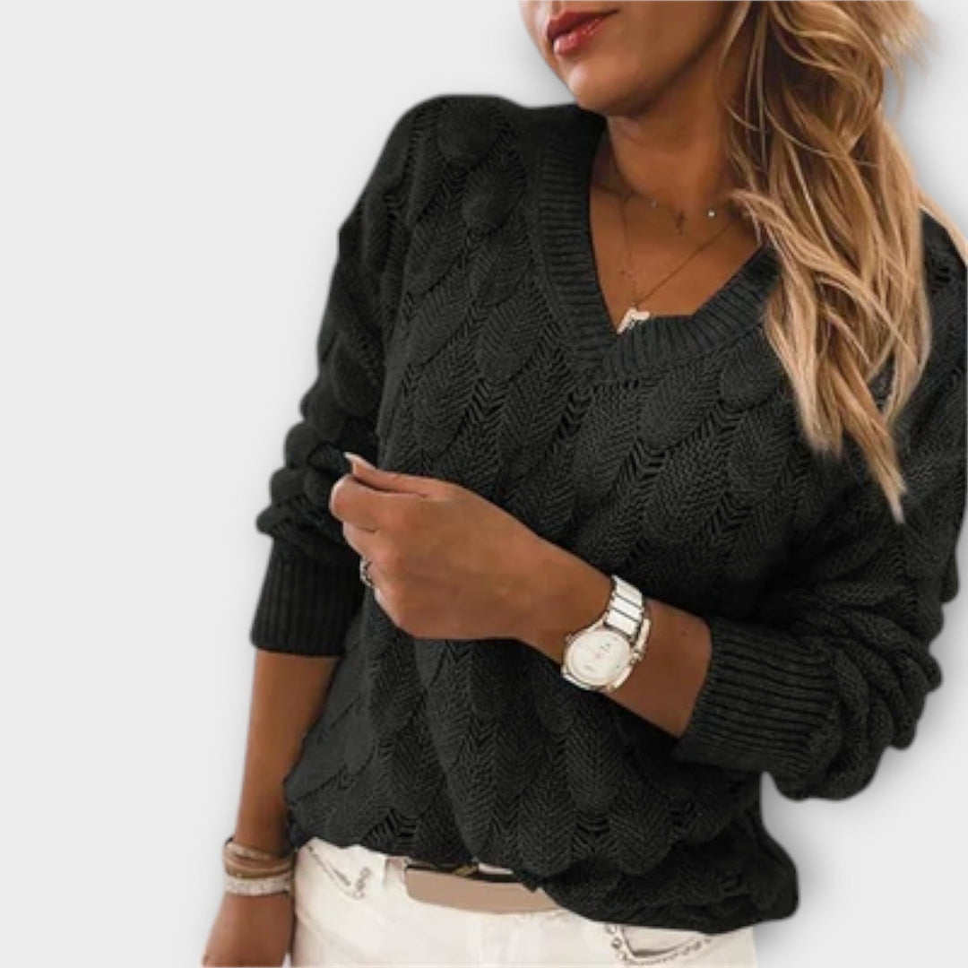 Noemier - V - Neck Sweater - Ciara & Fiona