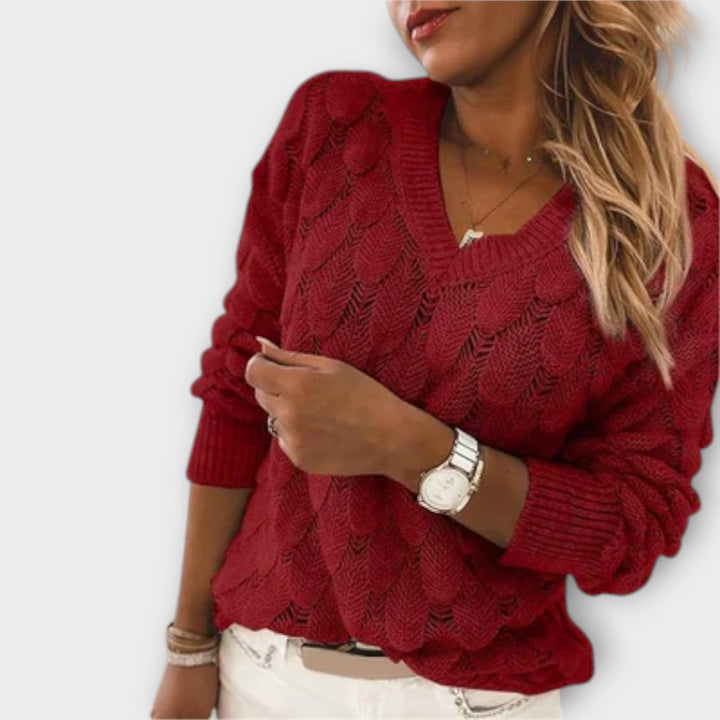 Noemier - V - Neck Sweater - Ciara & Fiona